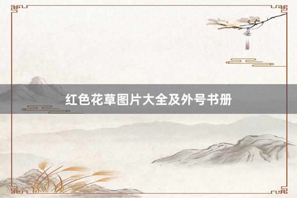 红色花草图片大全及外号书册